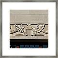 Us Symbol, El Paso Courthouse, Texas 1936. Exterior Detail Framed Print