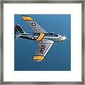 F-86 Sabre Over Lake Michigan Framed Print