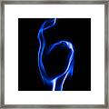 Face In A Smoke Framed Print