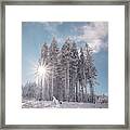 Fairy-tale Wilderness Covered In Snow Framed Print