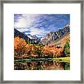 Fall Color Middle Palisades Glacier Eastern Sierras Californ Framed Print
