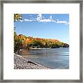 Fall Colors At Garrett Bay Framed Print