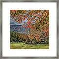 Fall In The Cove, Stylized Framed Print