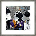 Famous Chick-fil-a Cows Framed Print