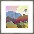 Fantasy Mountain Framed Print