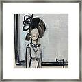 Fascinating In Pearls Framed Print