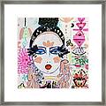 Fashion Girl In Pink Framed Print