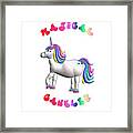 Fat Unicorn - Magical Cankles Framed Print