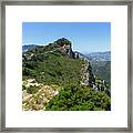 Ferrer Mountain Ridge And View Of Puig Campana Framed Print