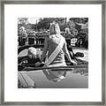 Festival Queen Bw Framed Print