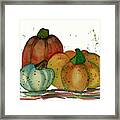 Festive Harvest Pumpkins Framed Print