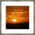 Fiery Orange Ball Framed Print