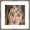 Finger Face Framed Print