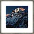 Fire And Ice - Mount Cook National Park, South Island, New Zealand Framed Print