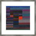 Fire In The Evening, 1929 Framed Print