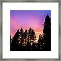 Fire In The Sky Framed Print