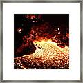 Fire River Framed Print