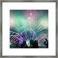 Fireworks At New Years Eve Framed Print