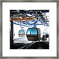 First Cableway Top Station With Blizzard Outside Framed Print