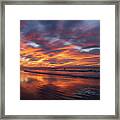 First On The Surf Framed Print