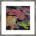 Fish Painting - Old School Framed Print