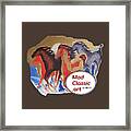 Five Horses Modclassic Art Framed Print