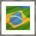 Flag Of Brazil Framed Print