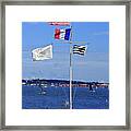 Flags By The Bay Framed Print