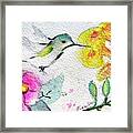 Floaty Hummingbird 3 Framed Print