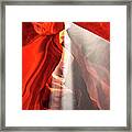 Flooded With Light - Upper Antelope Canyon Framed Print