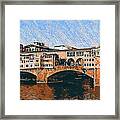 Florence, Ponte Vecchio - 09 Framed Print