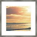Florida Beach Sunset Framed Print