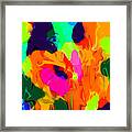 Flower In Bloom Abstract Framed Print