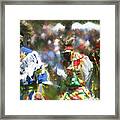 Flowering Of Hope At The Pow Wow Framed Print