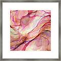 Flowing Coral Abstract Ink Framed Print