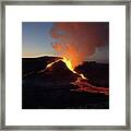 Flowing Fire Framed Print