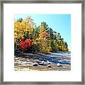 Flowing Into Lake Superior Framed Print
