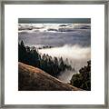 Fog Layer Over Pacific Framed Print