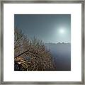 Foggy Riverside Jurmala Framed Print