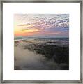 Foggy Sunrise Framed Print
