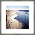 Footprints In The Sand Framed Print