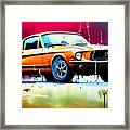 Ford Mustang Fastback In Modern Art 20221124a Framed Print