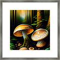 Forest Mushrooms Framed Print