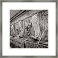 Fountain In Perspective Framed Print