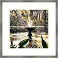 Fountains In The Sunny South Framed Print