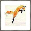 Fox Hunt- Leap Framed Print