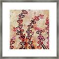 Foxgloves And Ferns Watercolor Framed Print