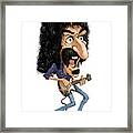 Frank Zappa, Color Framed Print