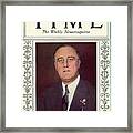 Franklin D. Roosevelt - Man Of The Year 1933 Framed Print