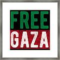Free Gaza Palestine Framed Print
